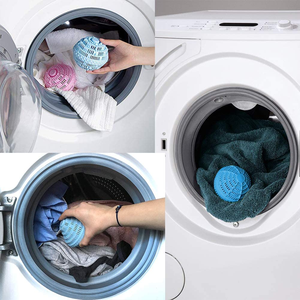 Boule de lavage machine a laver - Kit de 2, Boules de lavage ecologique  pour un linge propre & pur, boule lessive les gargouille lavage linge,KI