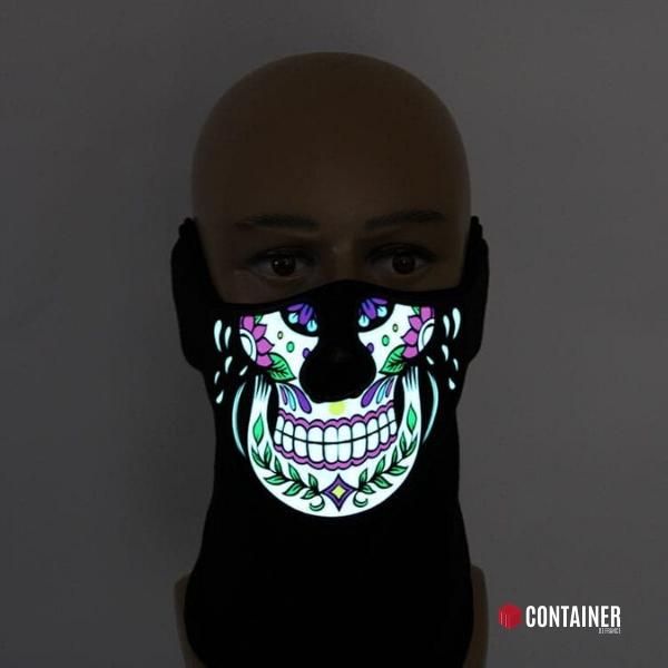 Masque LED Halloween – Masque élection en Lumière – Festival Cosplay  Carnaval Fête – Jouets Lumineux pour Adultes ＆ Enfants –