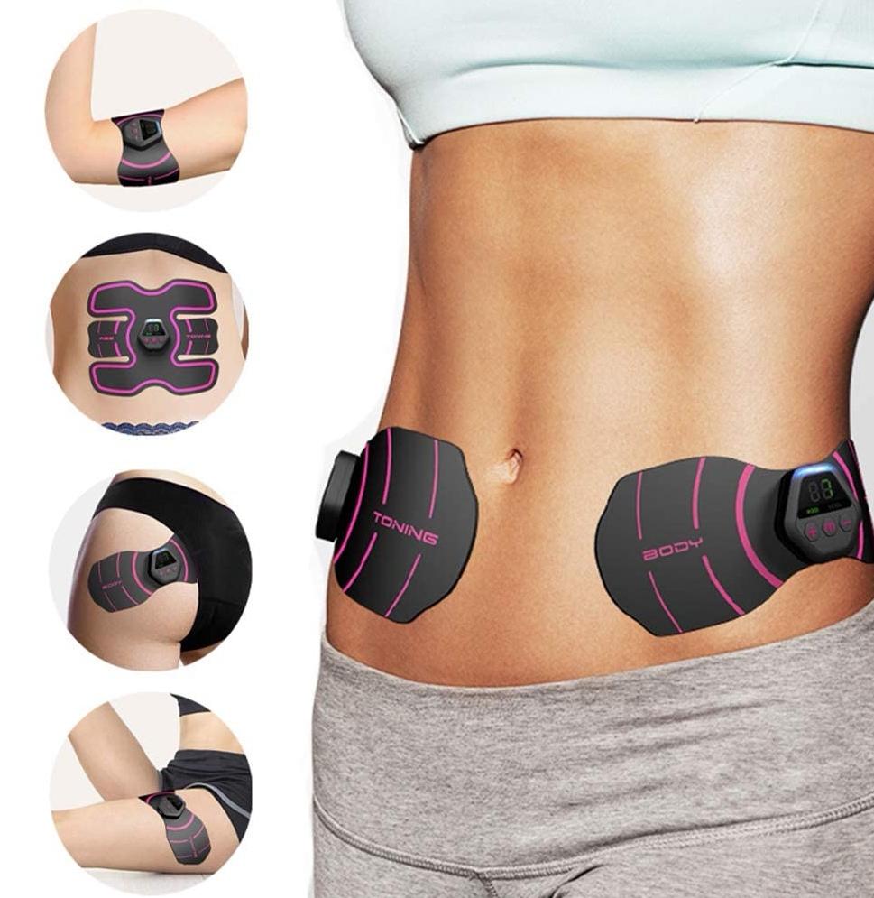 Stimulateur musculaire série 5 en 1, ceinture abdominale entraînement  musculaire du corps machine minceur