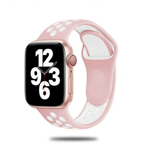 Bracelet en silicone noir pour Apple watch 44mm 42mm iwatch 38mm 40mm pour Apple watch 6 1.jpg 640x640 1