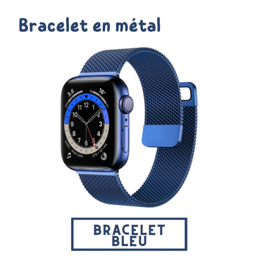 bracelet en metal pour montre connectee